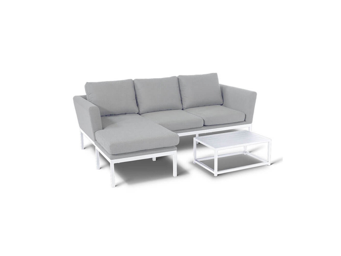 Conjunto de Sofá com Chaise Longue Argenta