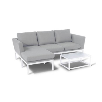 Conjunto de Sofá com Chaise Longue Argenta