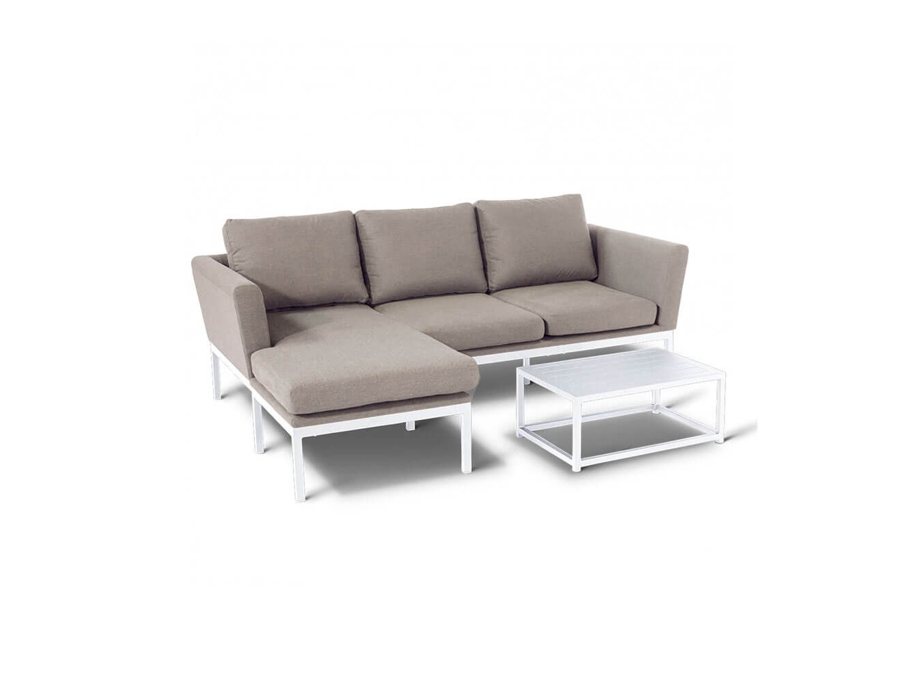 Conjunto de Sofá com Chaise Longue Argenta